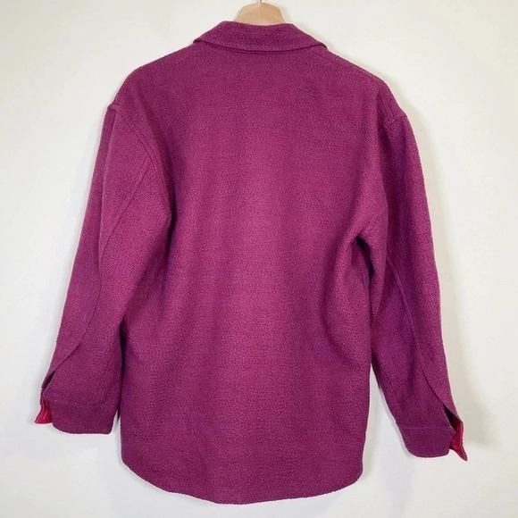 Aritzia Babaton Joan Oversized Linen Shirt Jacket In Elixir Purple - Picture 13 of 16